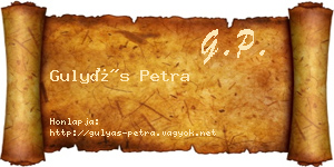 Gulyás Petra névjegykártya